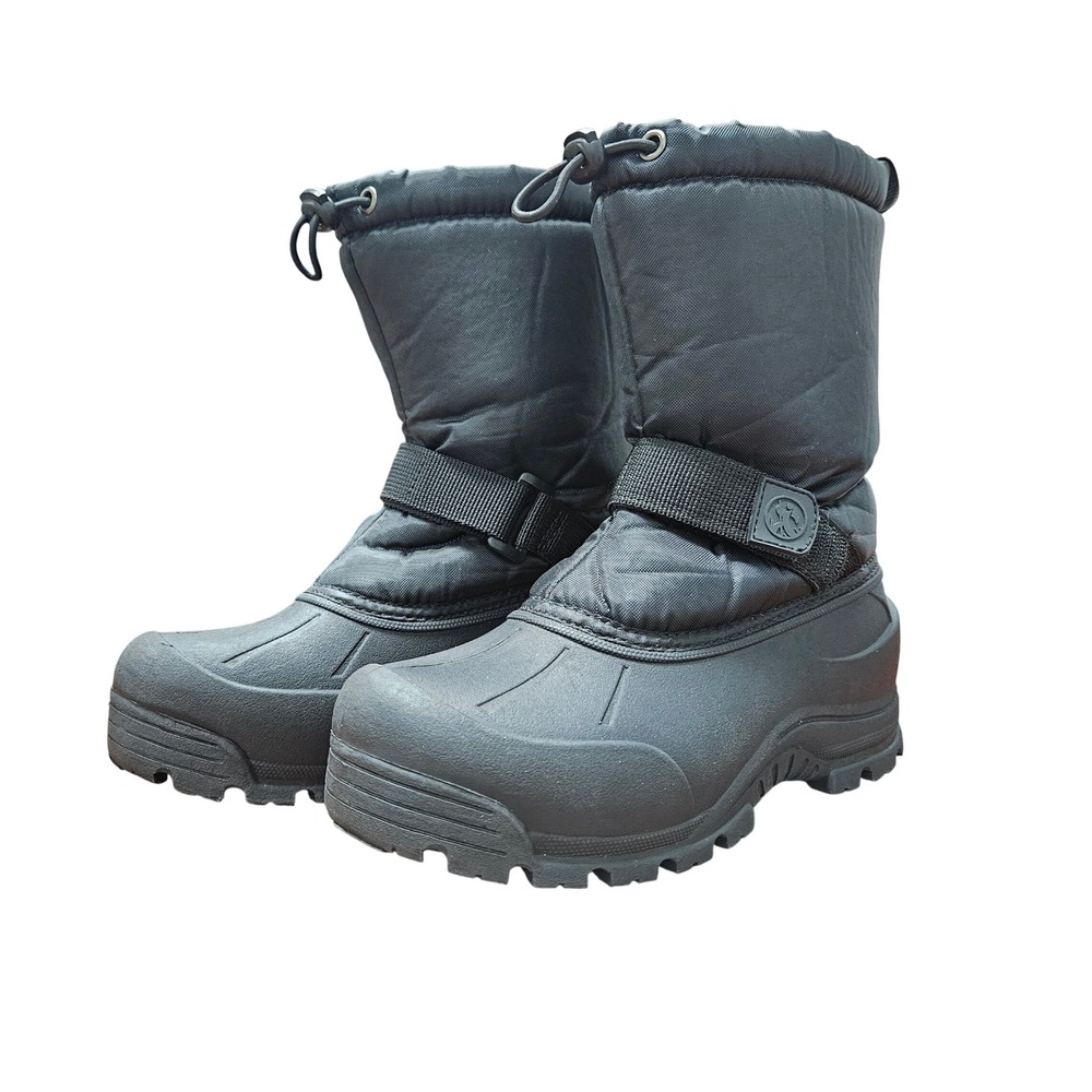 Northside Kids Snow Boots Size 4‎ Black 3M Thinsulate Insulated Winter Boots